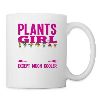 Plants Girl Plant Lover Gardening - Mug - white - Right