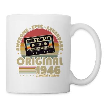 Original 1946 Vintage Birthday Retro - Mug - white - Right