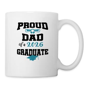 Stolzer Vater Absolvent 2026 Bachelor Master - Tasse - Weiß - Rechts