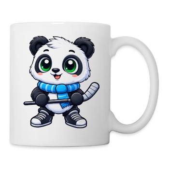 Süßer Panda Eishockeyspieler Cartoon Wintersport - Mug - white - Right