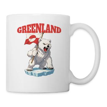 Greenland Is Not For Sale Shirt - Mug - white - Right