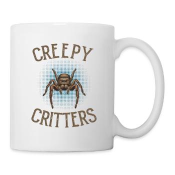 Creepy Critters – Realistic Jumping Spider - Mug - white - Right