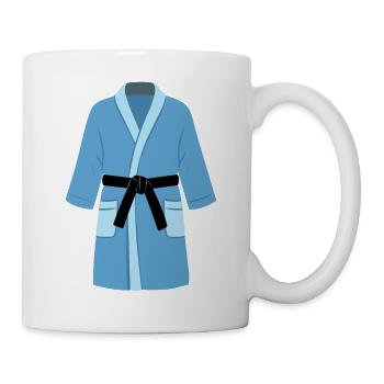 Martial Arts bathrobe (blue) - Mug - white - Right