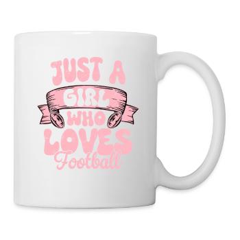 Just A Girl Who Loves Football Player Fan Season - Mug - white - Right