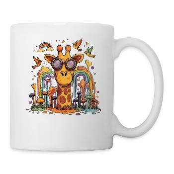 Giraffe in Rainbow Forest - Mug - white - Right