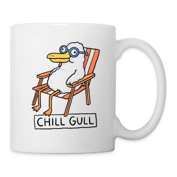 Chill Gull Lounge - Tasse - Weiß - Rechts