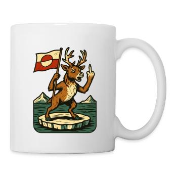 Greenland Shirt Reindeer Caribou - Tasse - Weiß - Rechts