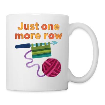 Crochet drôle : juste un rang de plus pour l’amoureux du crochet - Mug blanc - blanc - Droite