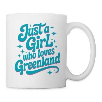 Just a Girl who Loves Greenland Grönland Fan - Mug - white - Right