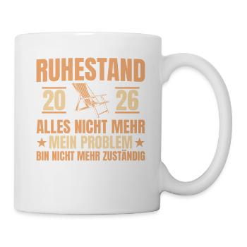 Retirement 2026 Farewell Colleague Pension Gift - Mug - white - Right