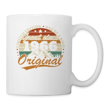 1966 Vintage Rétro Cadeau D'anniversaire - Mug blanc - blanc - Droite