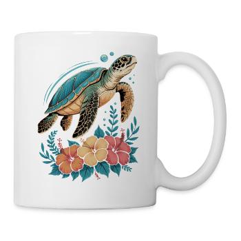 Sea Turtle Ocean Addict Design - Mug blanc - blanc - Droite