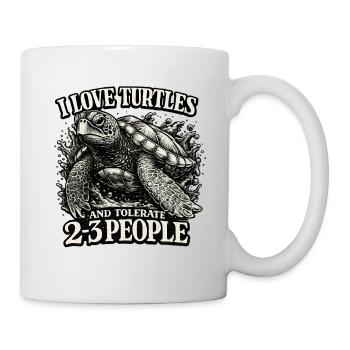 I Love Turtles - Funny Turtles Saying - Mug - white - Right