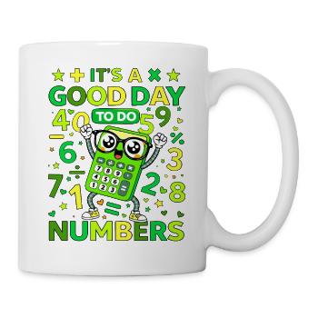 Cheerful Calculator Numbers - Mug - white - Right