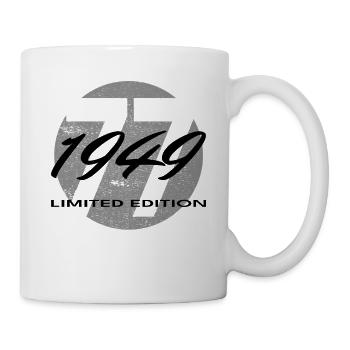 77th Birthday 1949 Gift for Men and Women - Mug - white - Right