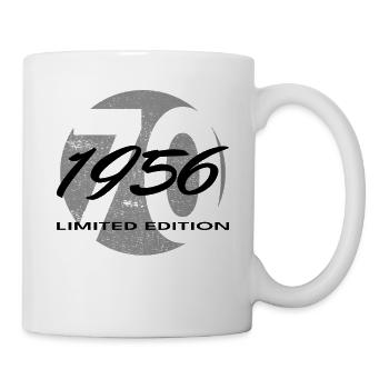 70th Birthday 1956 Gift for Men and Women - Mug - white - Right
