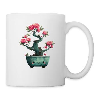 Kawaii Bonsai Blütenpracht - Tasse - Weiß - Rechts