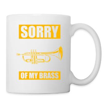 Désolé, j’ai fait un tooping trompettiste - Mug blanc - blanc - Droite