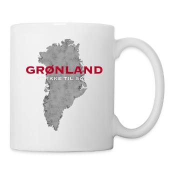 Le Groenland n’est pas à vendre, Danois - Mug blanc - blanc - Droite
