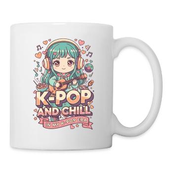 K-Pop und Chill In meiner K-Pop-Ära koreanische Musik - Tasse - Weiß - Rechts