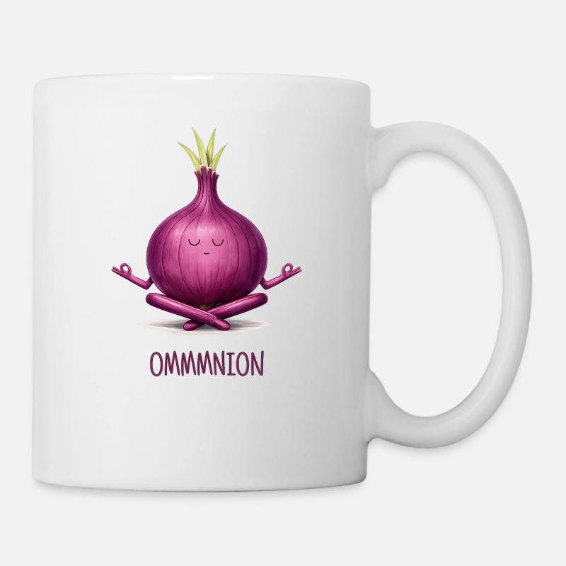 OMMMNION – Oignon méditant - Mug blanc - blanc
