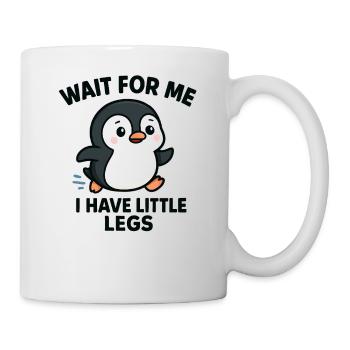 Pinguin Spruch Humor Meme Lustig Geschenkidee - Tasse - Weiß - Rechts