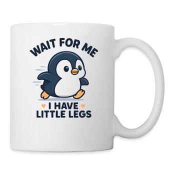 Pinguin Spruch Humor Meme Lustig Geschenkidee - Tasse - Weiß - Rechts