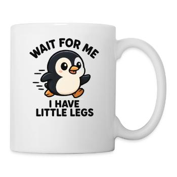 Pinguin Spruch Humor Meme Lustig Geschenkidee - Tasse - Weiß - Rechts