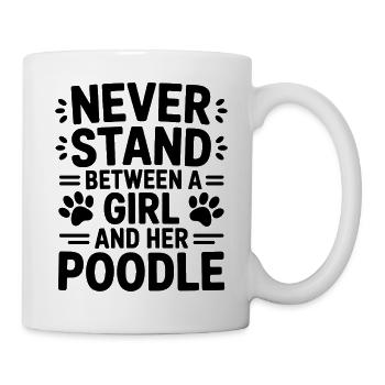 Paroles de caniche Caniche Cadeau drôle de caniche - Mug blanc - blanc - Droite