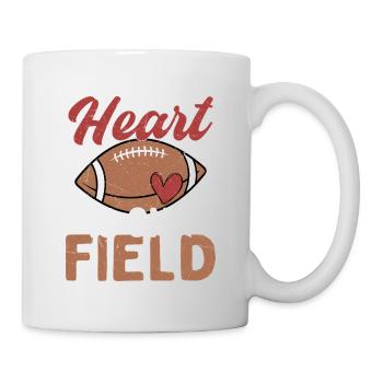 My Heart Is On The Field Season Football Player - Mug - white - Right
