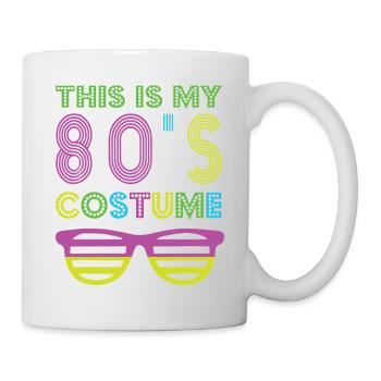 Style 80s Retro Party Outfit 80s - Mug - white - Right