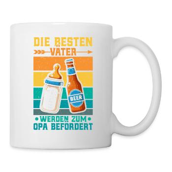 The best fathers are promoted to grandpa - Mug - white - Right