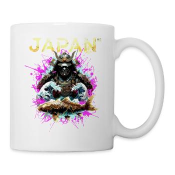 Cyber Samurai – Japan Warrior - Mug - white - Right