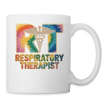 Respiratorischer Therapeut Tie-Dye - Tasse - Weiß - Rechts