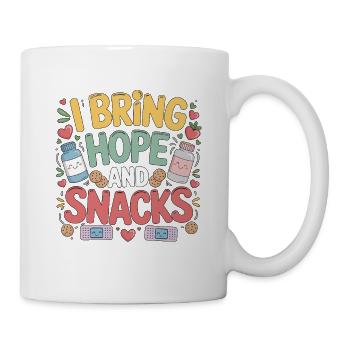 Oncology Nurse I Bring Hope And Hospital Nurse - Mug - white - Right