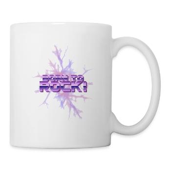 Born to Rock Neon Eis-Splash - Tasse - Weiß - Rechts