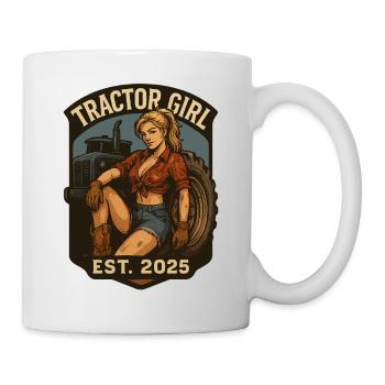 Tractor Girl Est. 2025 | Landwirtschaft - Tasse - Weiß - Rechts