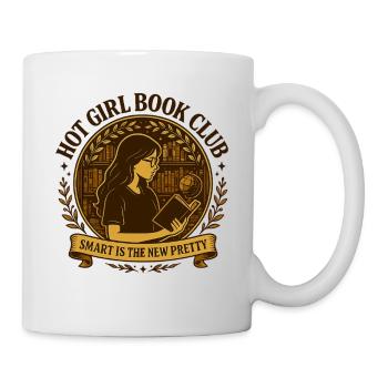 Hot Girl Book Club | Smart is Pretty - Mug - white - Right