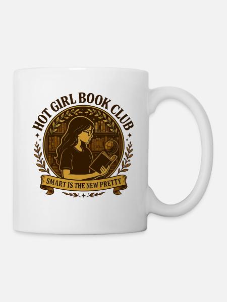 Hot Girl Book Club | Smart is Pretty - Tasse - Weiß