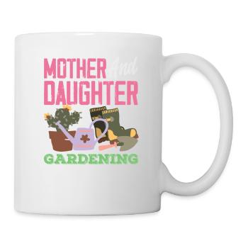 Mutter-tochter-pflanzenliebhaberin Gartenarbeit - Tasse - Weiß - Rechts