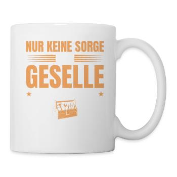 Geselle regelt das - Ausbildung bestanden - Tasse - Weiß - Rechts