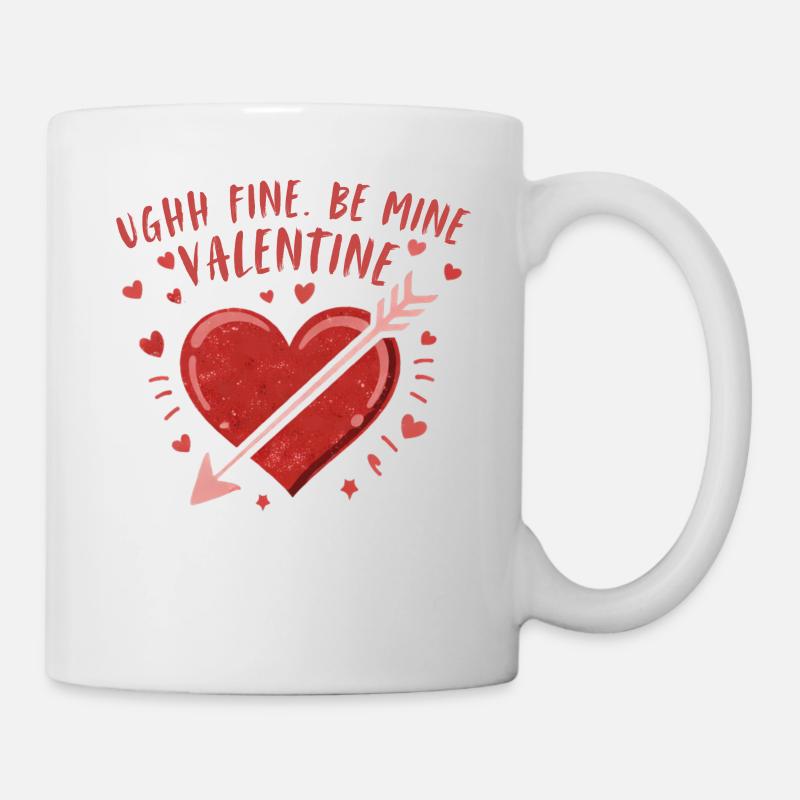 Cœur avec flèche Saint-Valentin - Mug blanc - blanc