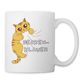 Lieblings Deckenklauer Offizielles Schlafshirt - Tasse - Weiß - Rechts