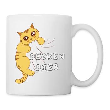 Lieblings Deckendieb Offizielles Schlafshirt - Tasse - Weiß - Rechts