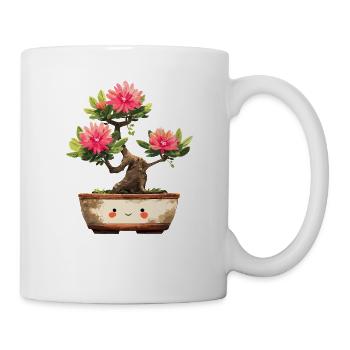 Kawaii Bonsai Blütenfreund - Tasse - Weiß - Rechts