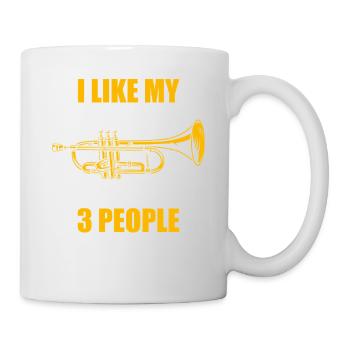 J’aime mon trompettiste - Mug blanc - blanc - Droite