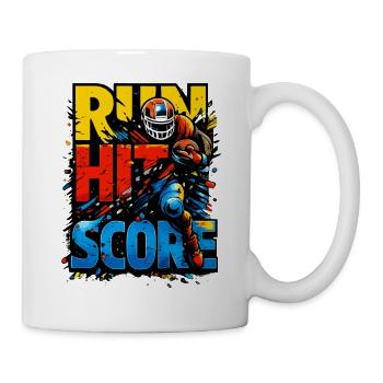 Run Hit Score | American Football Design - Mug - white - Right