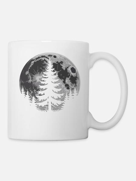 Mondwald Silhouette - Tasse - Weiß