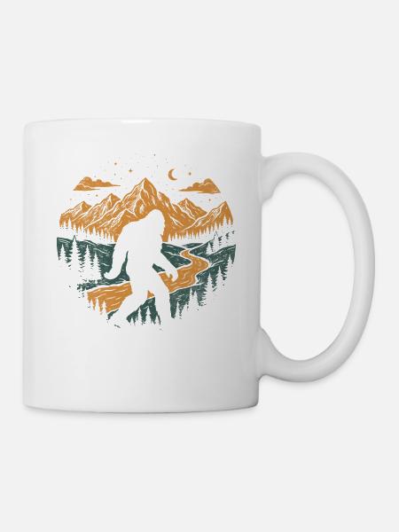Bigfoot Night Walk - Tasse - Weiß