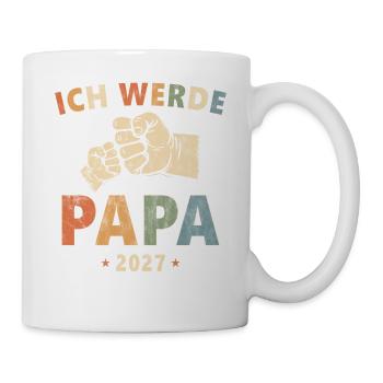 Ich Werde Papa 2027 - Tasse - Weiß - Rechts